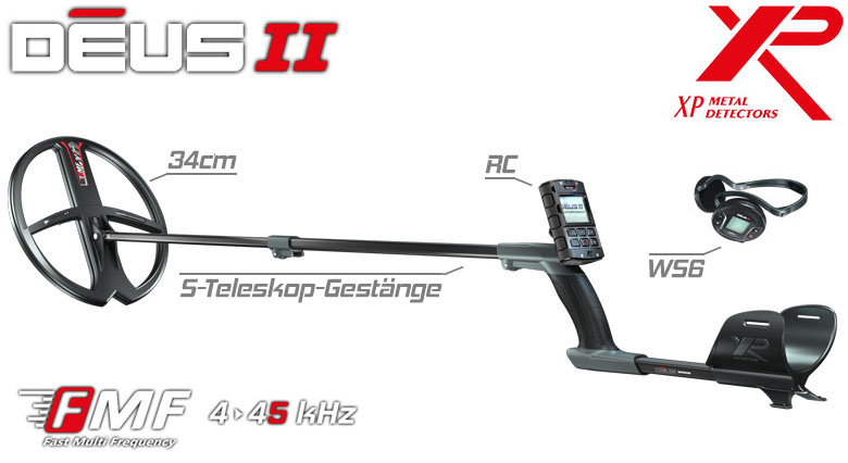 XP Deus II 34 FMF RC WS6 Komplettset